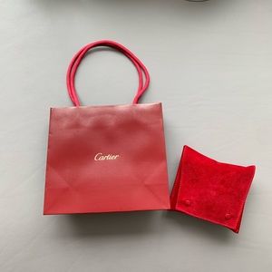Cartier Shopping Bag and Jewelry Travel Case